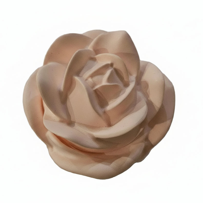 Boite en forme de rose en plâtre