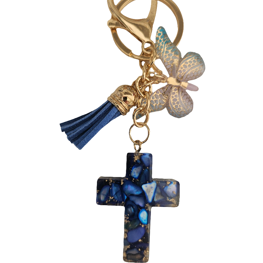 Porte-clés Croix couleurs