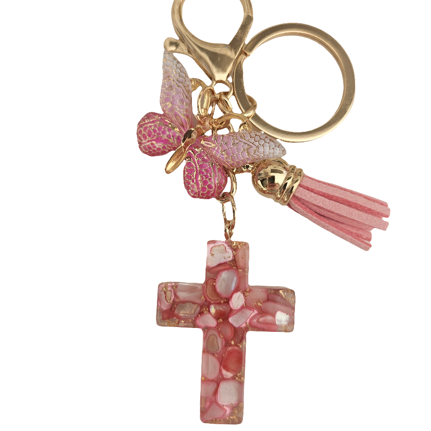 Porte-clés Croix couleurs