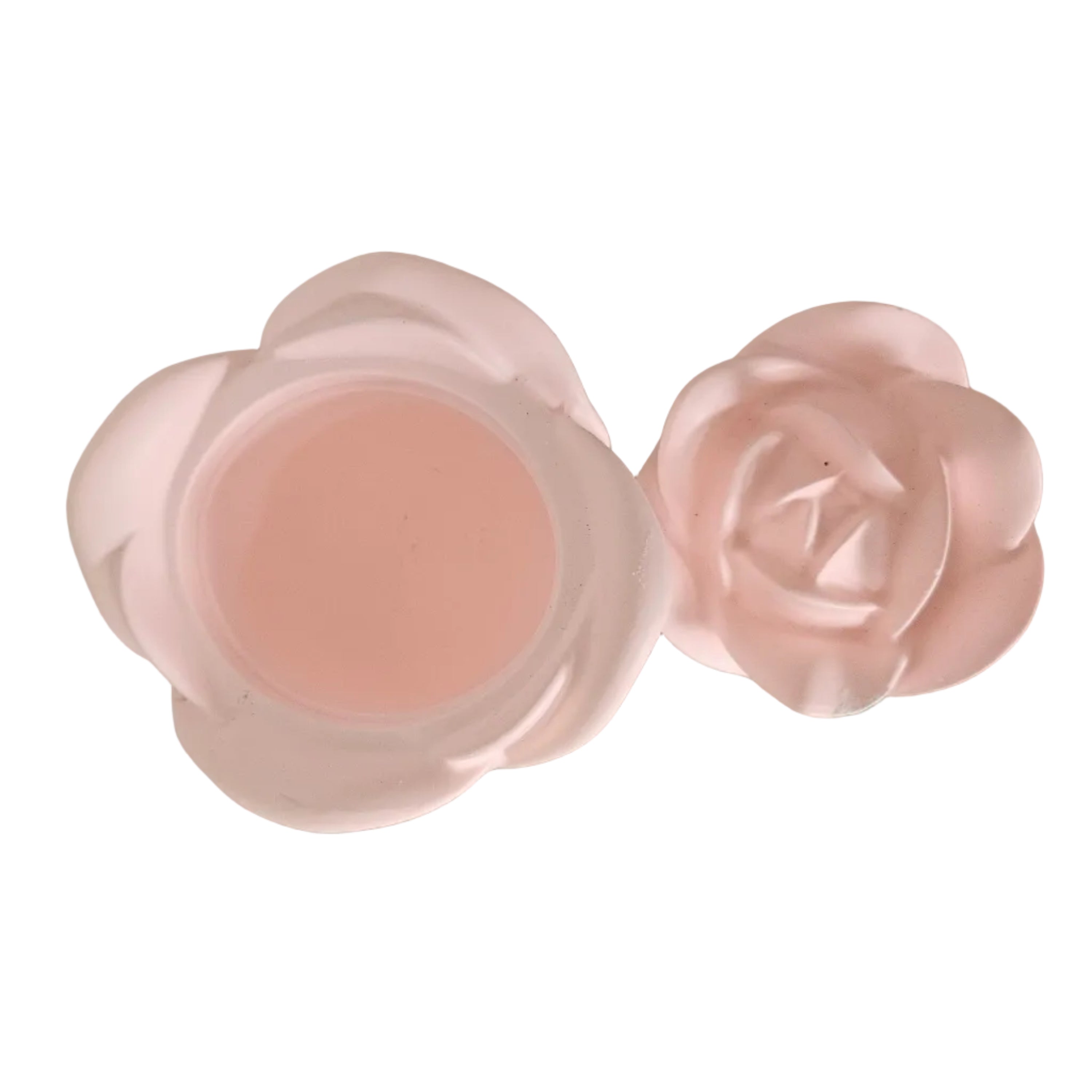 Boite en forme de rose en plâtre